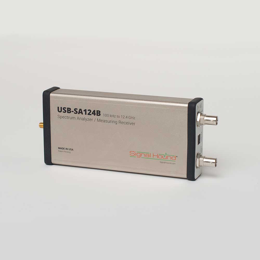 The USB-SA124B Spectrum Analyzer offers analysis up to 12.4 GHz