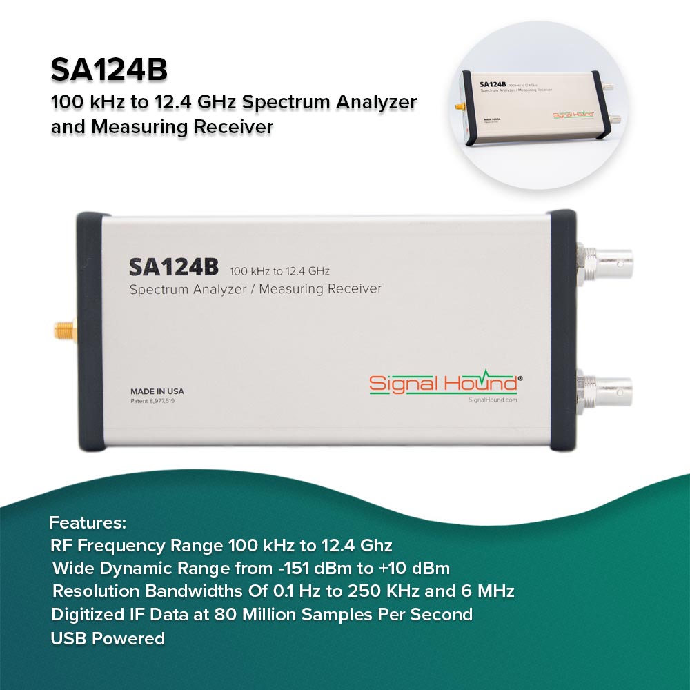 USB-SA124B —  GHz Spectrum Analyzer | Signal Hound