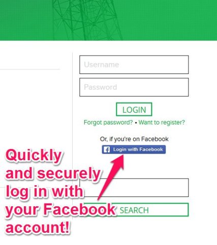 Sign in with your Facebook account