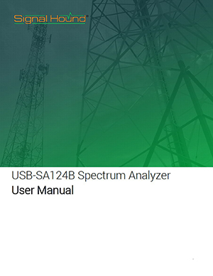 USB-SA124B Spectrum Analyzer User Manual