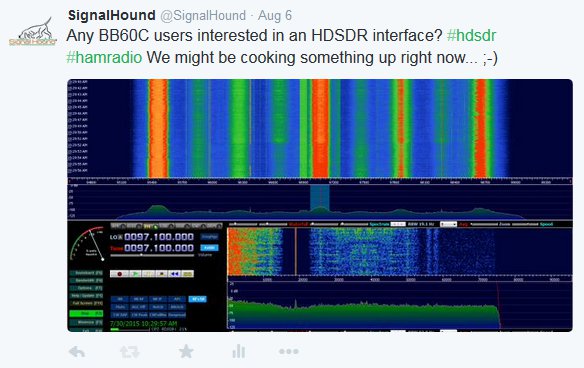 HDSDR Software Now Works with Your Signal Hound