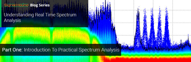 spectrum on an analyzer display