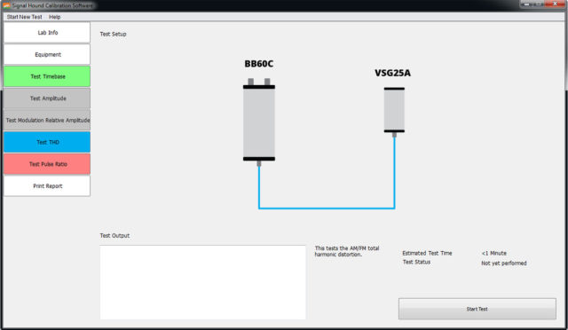 field calibration software for signal hound devices