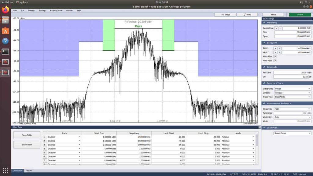Spike, spectrum analyzer analysis software for Linux